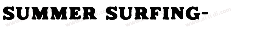 Summer Surfing字体转换
